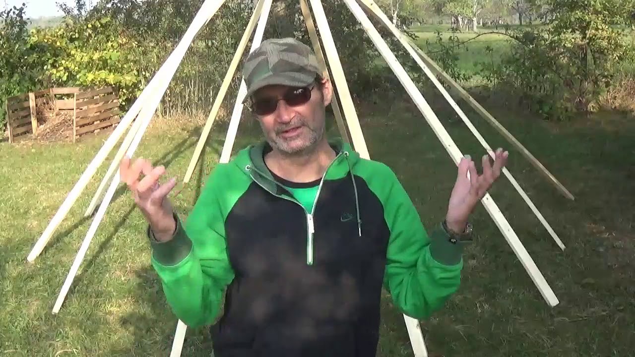 Camp Vlog #39 - Aufbau Tipi / Teepee / Eigenkonstruktion / MYOG