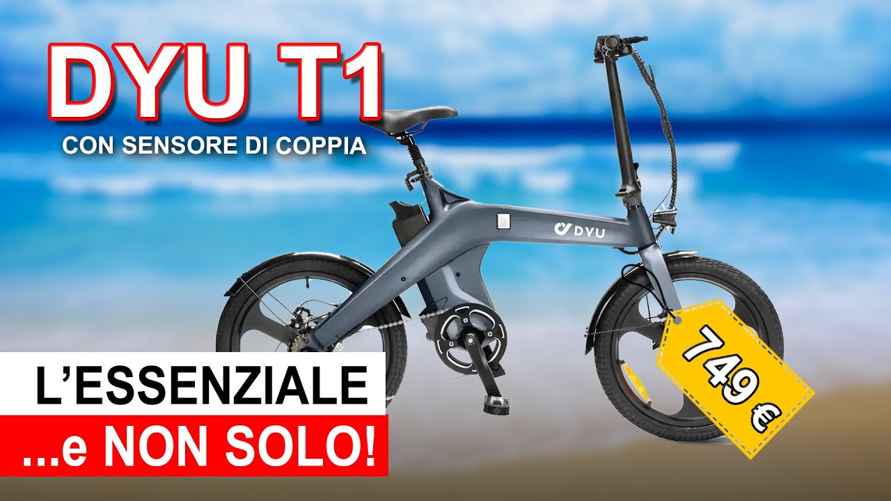 BICI ELETTRICA pieghevole e con sensore di COPPIA! DYU T1 |Ivan Zogia