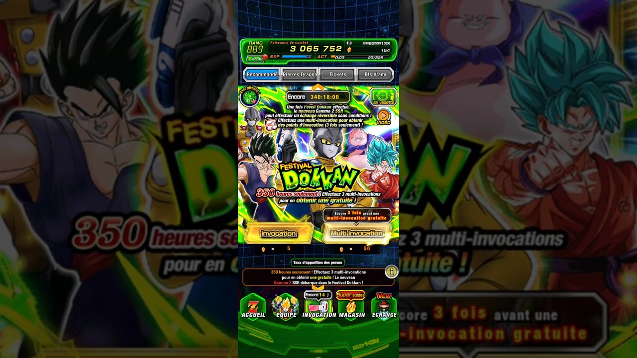 DOKKAN BATTLE INVOCATION GAMMA 2/PICCOLO DOKKAN FEST