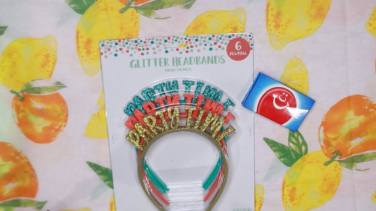 PARTY TIME GLITTER HEADBANDS ASMR CHEWING GUM