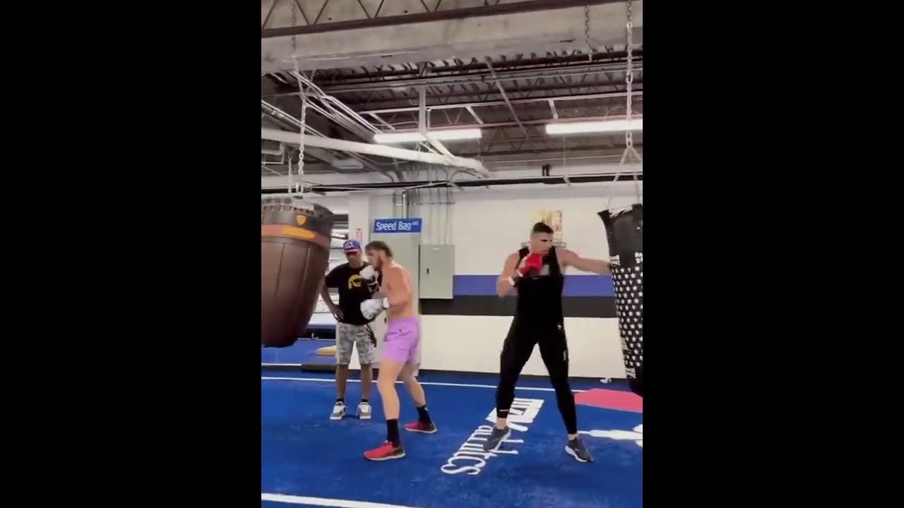 Rico Verhoeven and Logan Paul training together