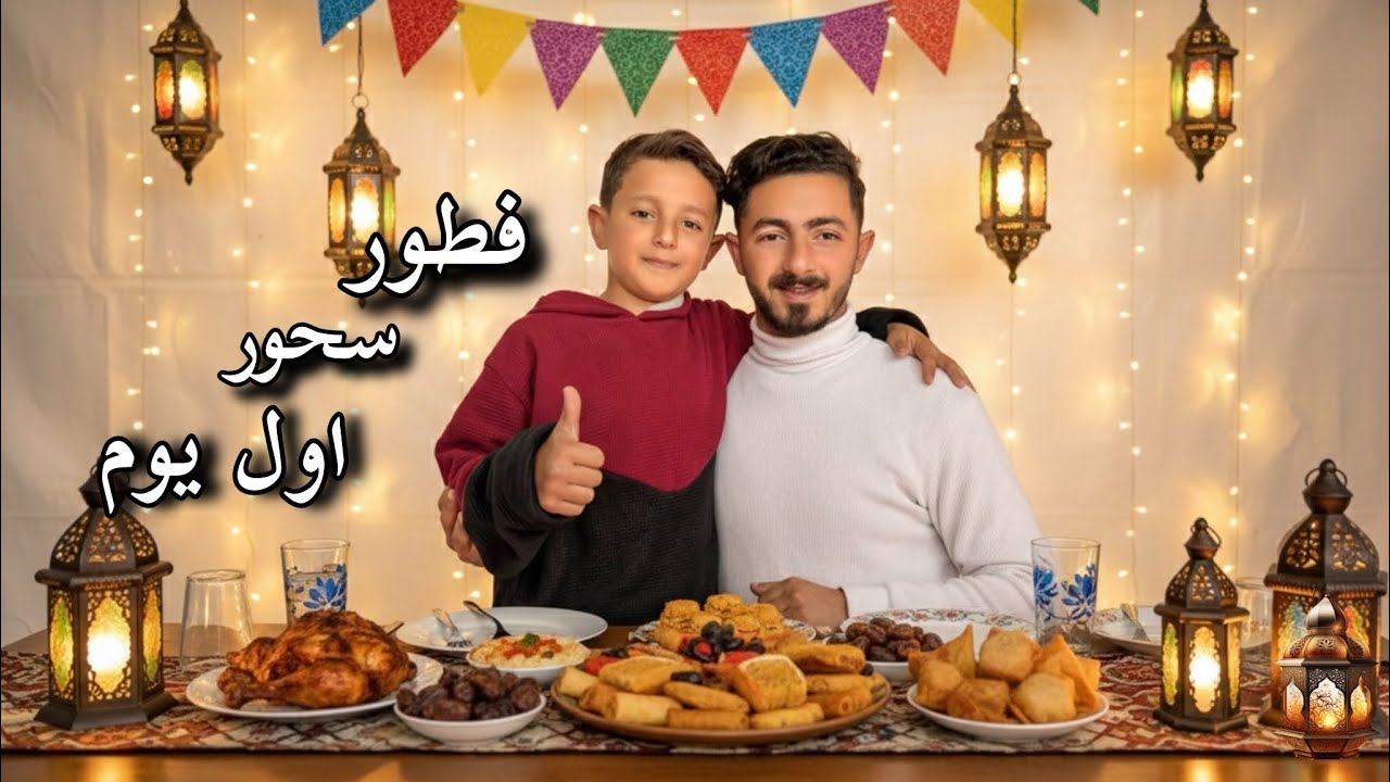 روتين اول يوم من رمضان | سحور+فطور🌙
