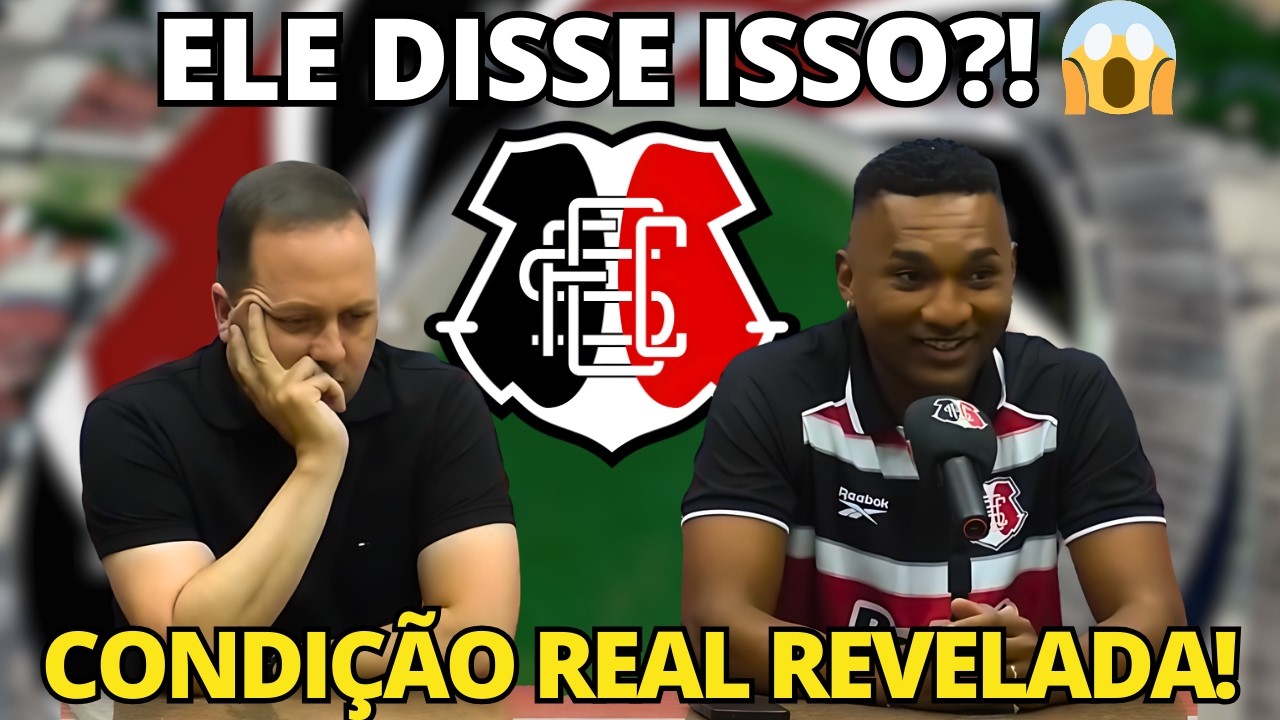 ⚫⚪🔴NINGUÉM ESPERAVA POR ISSO!  A REVELAÇÃO QUE O NOVO ATACANTE DO SANTA CRUZ FEZ NO ARRUDA! 🏟️