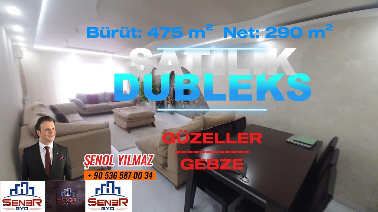 GEBZE MERKEZDE 4+2 - 475 m² GENİŞ DUBLEKS