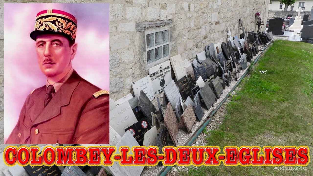 CHARLES DE GAULLE      CIMETIERE COLOMBEY-LES-DEUX-EGLISES