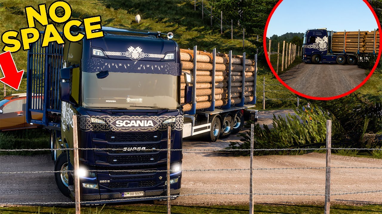 Tight Place in Sud de France Map - ETS2 GAMEPLAY