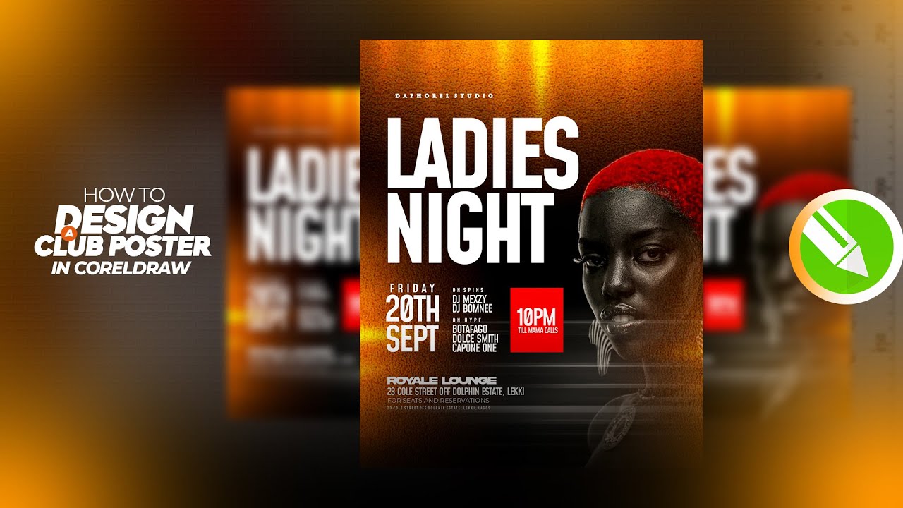 How to Make a Professional Club Flyer | CorelDraw Tutorial #viral