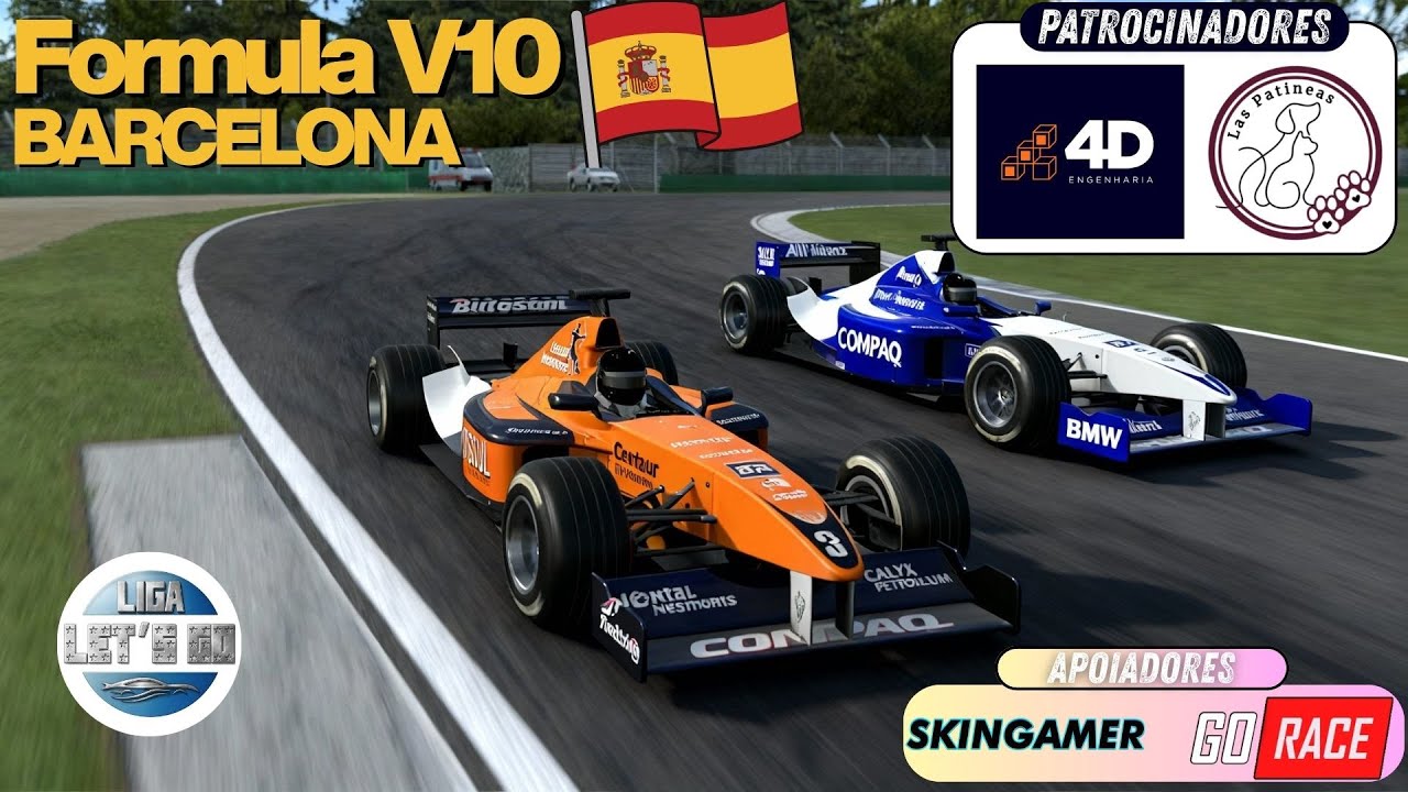 FORMULA V10 EM BARCELONA | 4FUN | AUTOMOBILISTA 2 | LIGA LETS GO