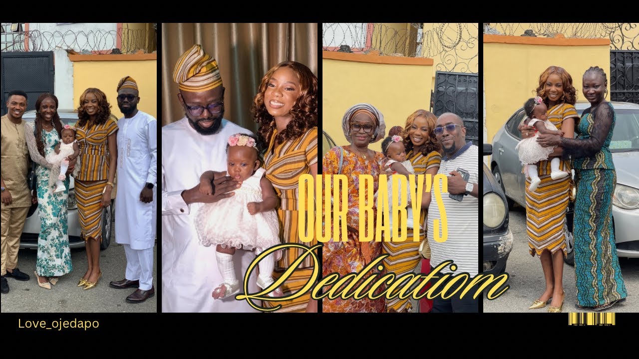 Dedication of our miracle baby 💃🏻/ Irawoluwa Light goes to church 🥰 