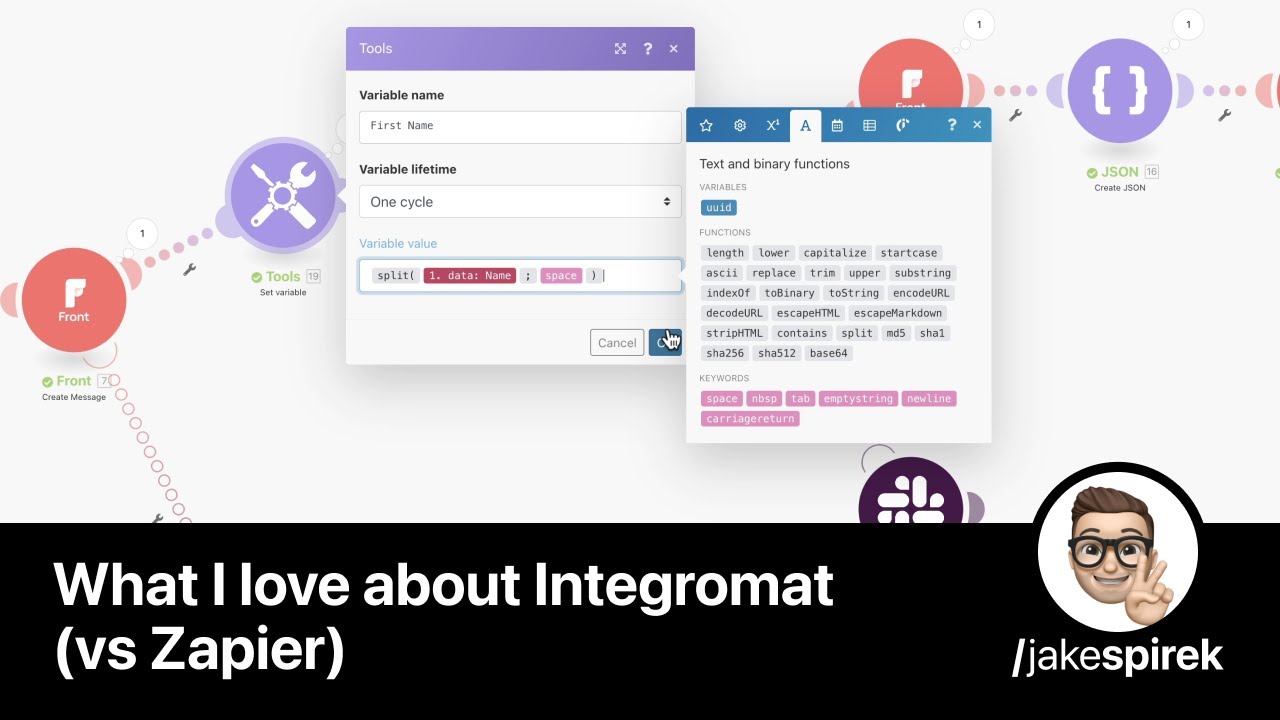What I love about Make (Integromat) vs Zapier