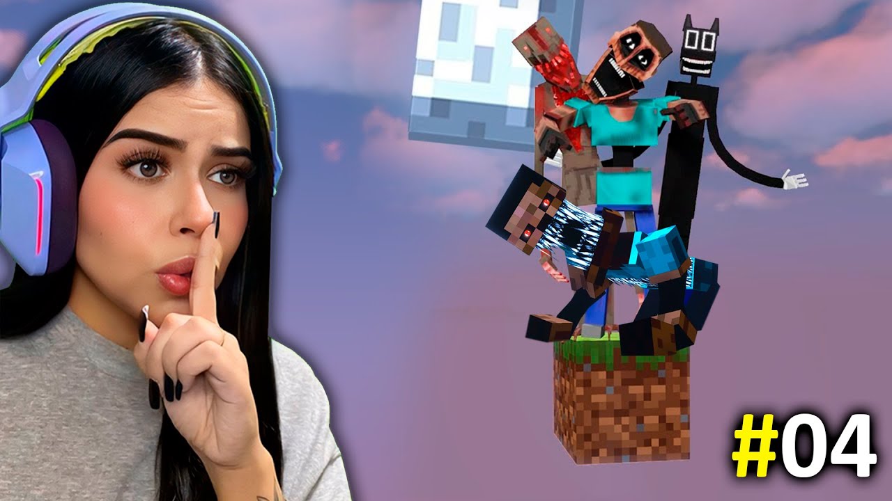 EPISÓDIO 4: SOBREVIVENDO EM 1 BLOCO + 100 DIAS SEM DORMIR NO MINECRAFT