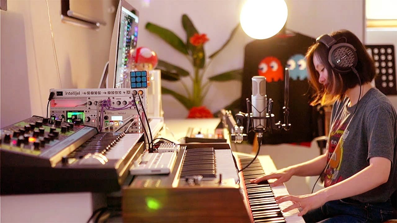 Uplifting Relaxing Music | Cinematic Ambient | Moog Grandmother + Piano + KORG miniKORG700FS