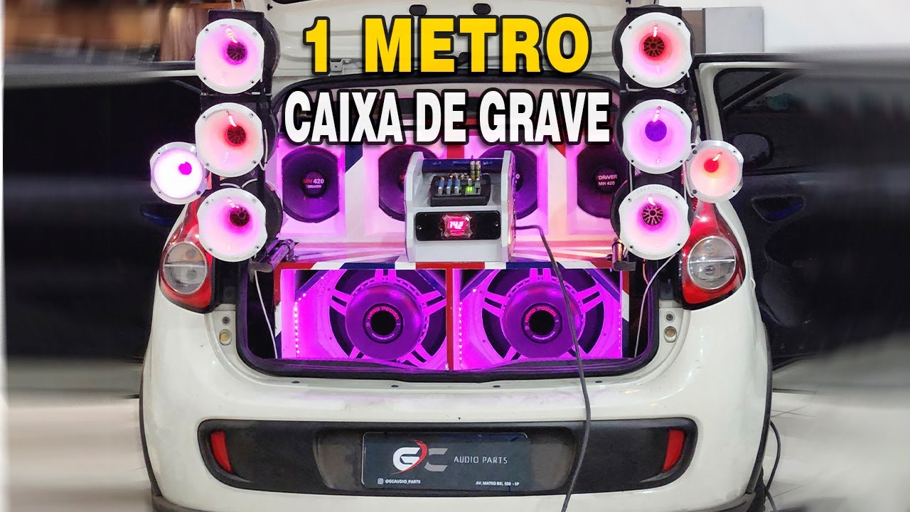 GRAVE PESADO! Palio com falantes Hard Power e médios Taramps - Projeto GC Audio Parts