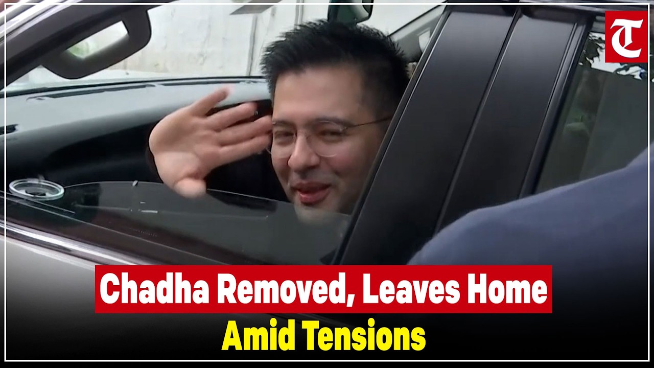 Raghav Chadha Leaves Residence After AAP Removes Him as Rajya Sabha Deputy Leader Amid Tensions
