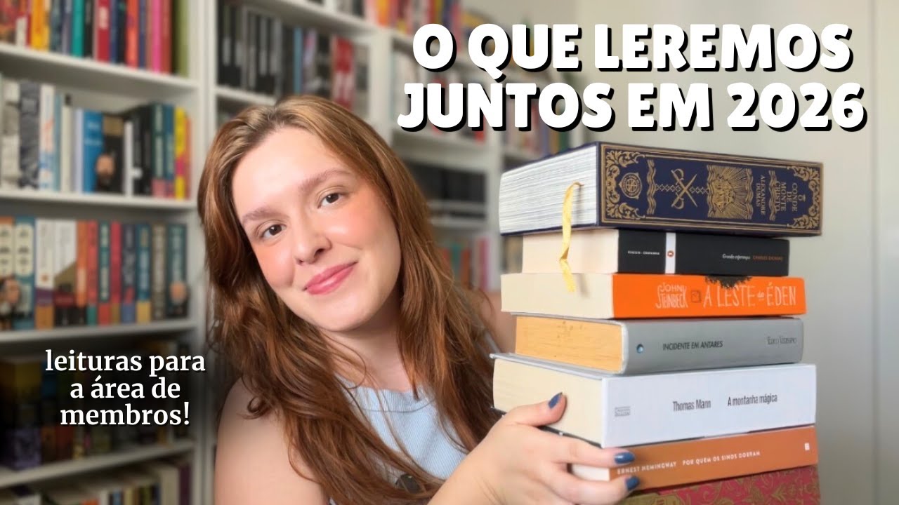 Vamos ler juntos? | Leituras da área de membros do canal para 2026