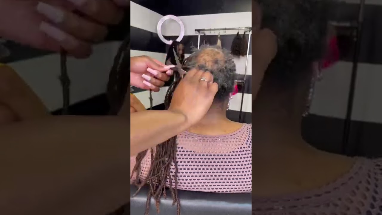 We cut her Locs! Watch the transforms! #locs