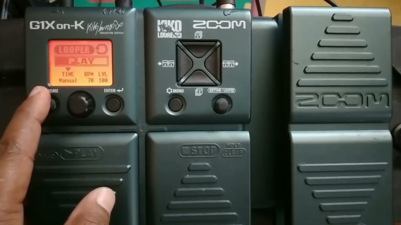Zoom G1xon - Ritmo, Loop e outros recursos