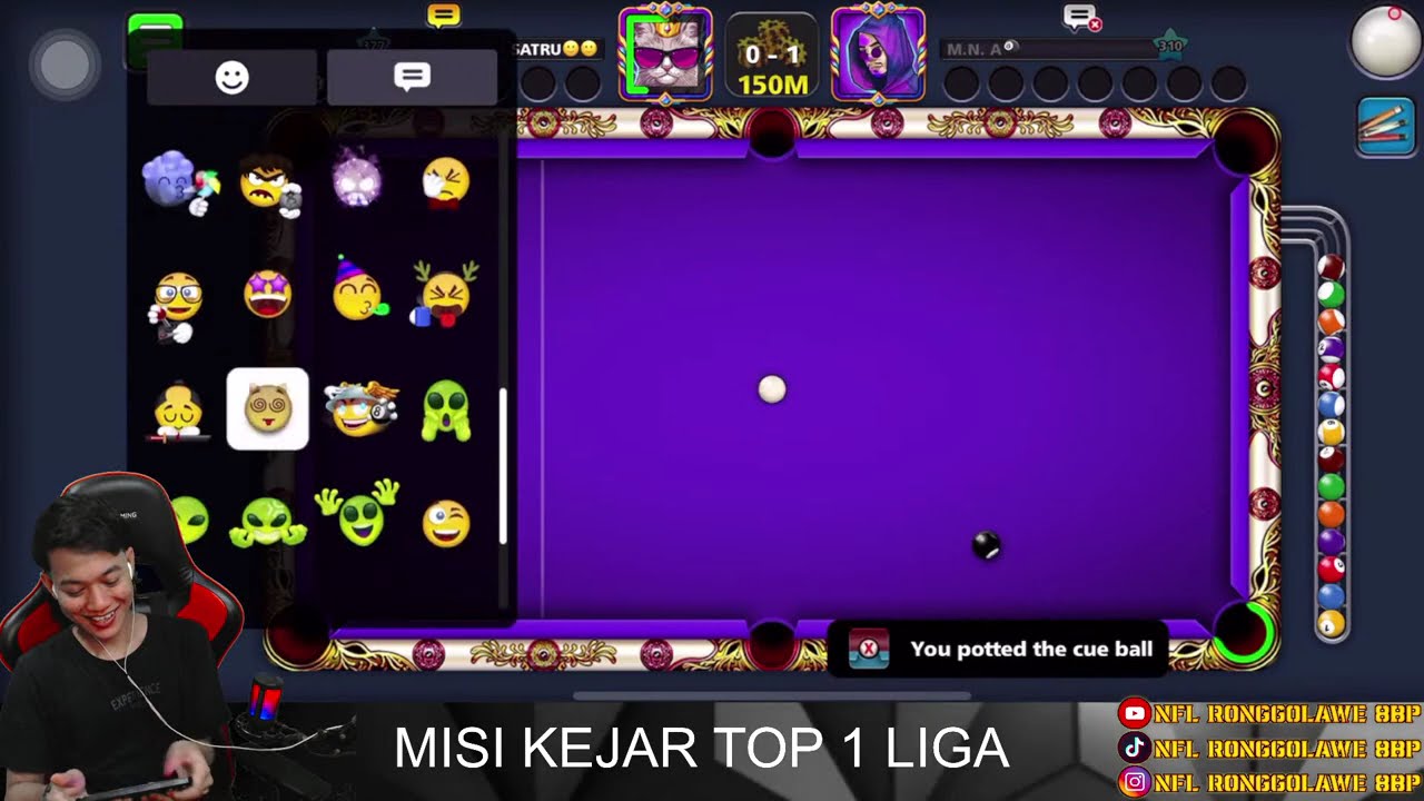 8Ball Pool BERMAIN DI VENICE 150M 🥶😱