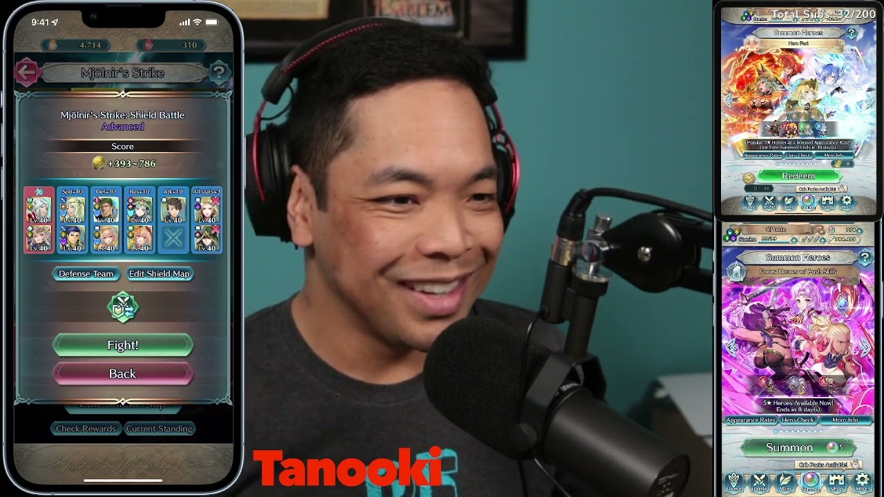 Twitch VOD 8/2/22 – Fire Emblem Heroes Stream! Summons, Mjolnir's Strike, Voting Gauntlet, GHB, Su
