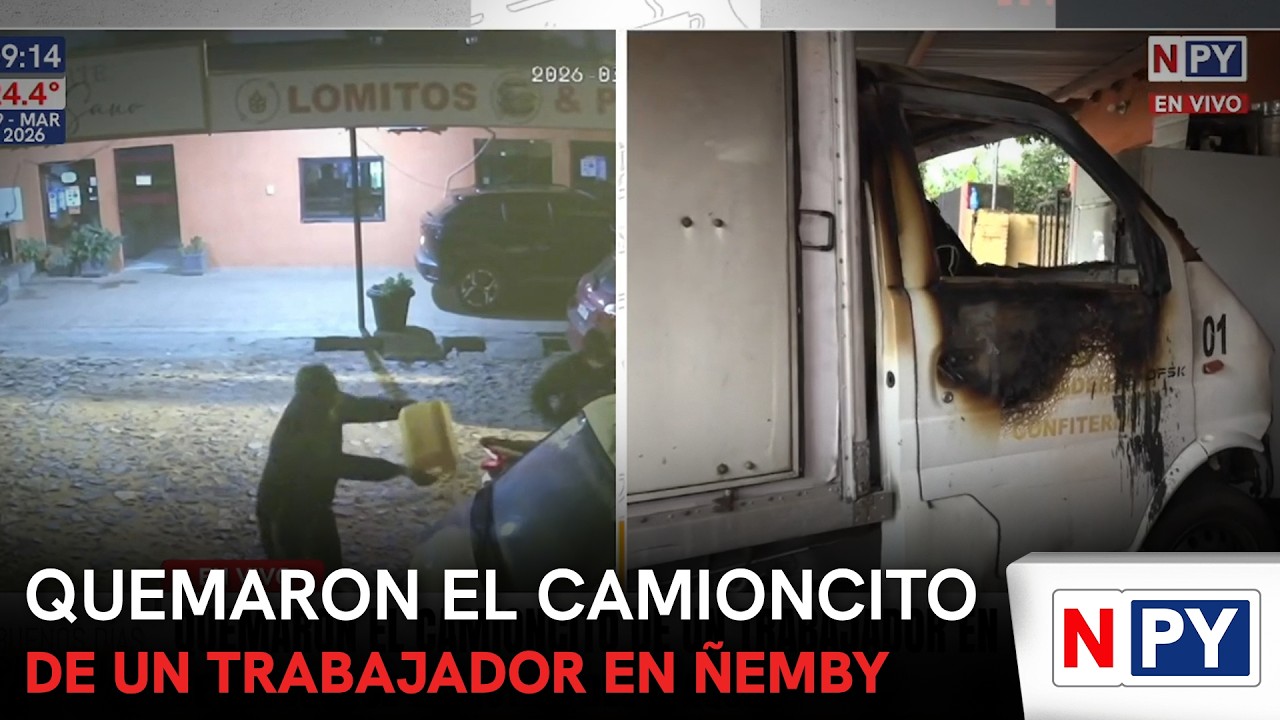 Quemaron el camioncito de un trabajador en Ñemby