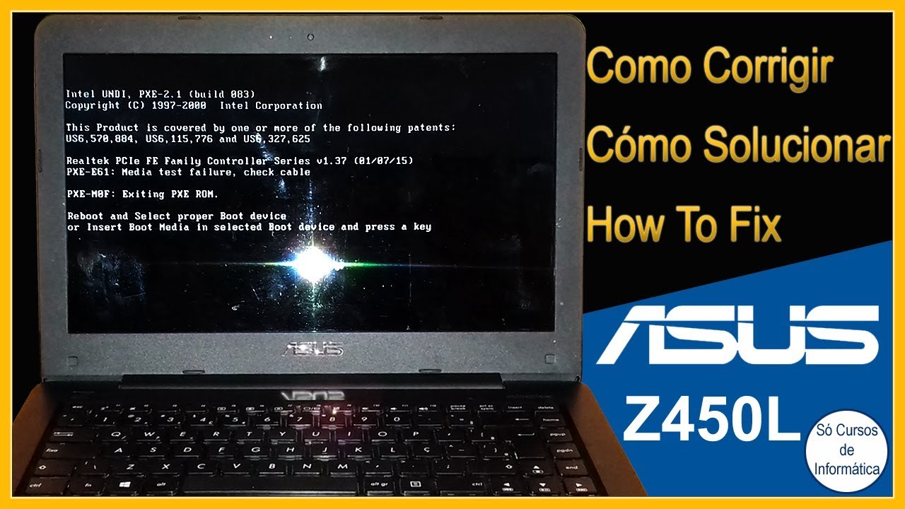 Reboot And Select Proper Boot Device Notebook Asus Z450L