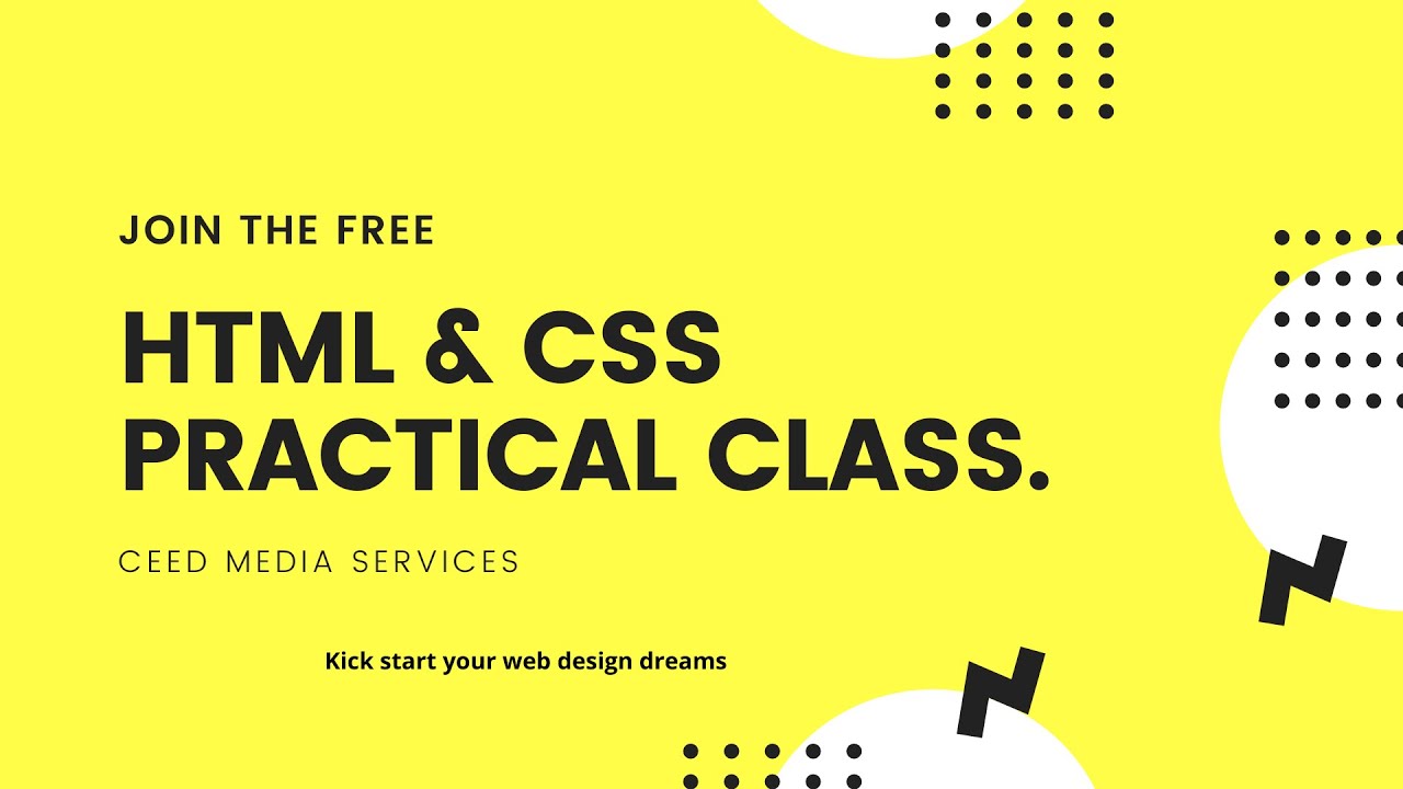 Day 1 - Welcome (HTML & CSS LIVE CODING)