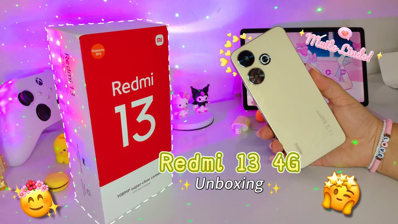 Xiaomi Redmi 13 4G: Unboxing e Primeiras Impressões 💛✨