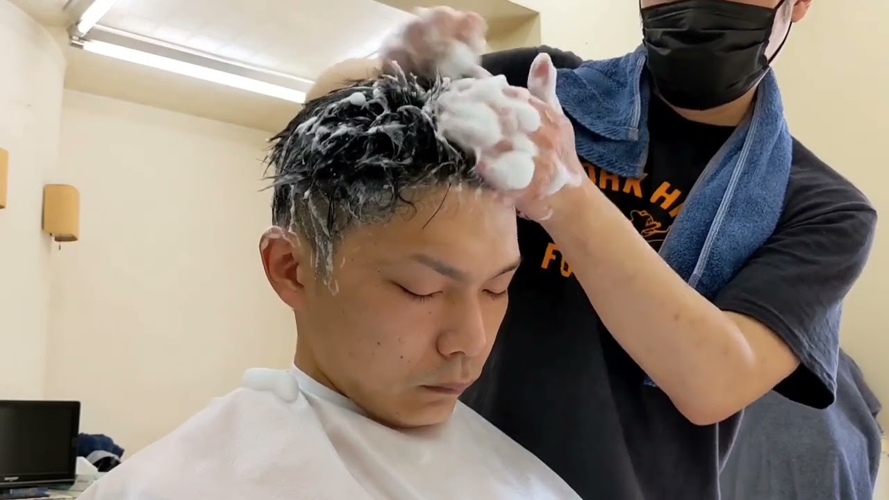ASMR 床屋の洗髪,肩もみ,耳掃除,です №180,182,181,の繋ぎです №198