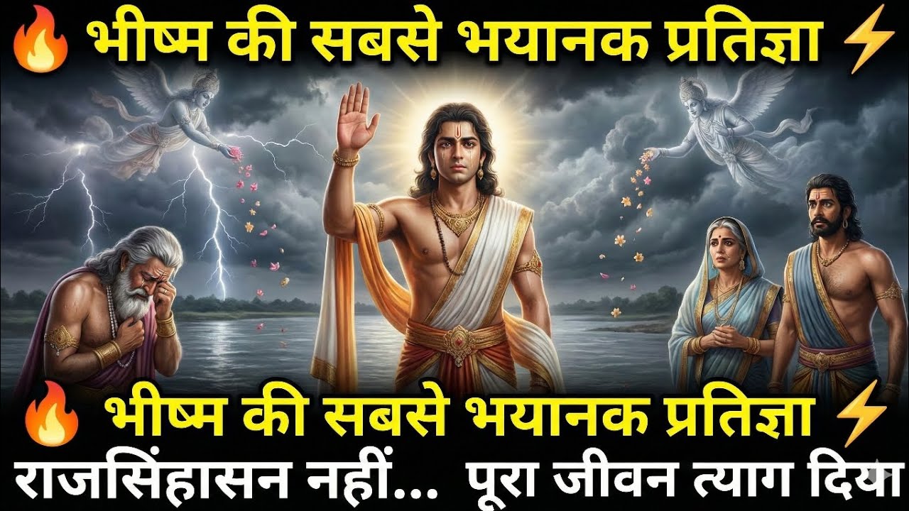 एक वचन… और पूरा जीवन बलिदान 🤯 | भीष्म पितामह की कहानी 💫