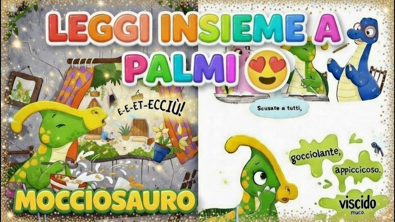 🦖🫟🦕MOCCIOSAURO🤧🫧 LE MIE PRIME STORIE DI DINOSAURI😪🥚😄 STORIE IN 5 MINUTI 📚⏰