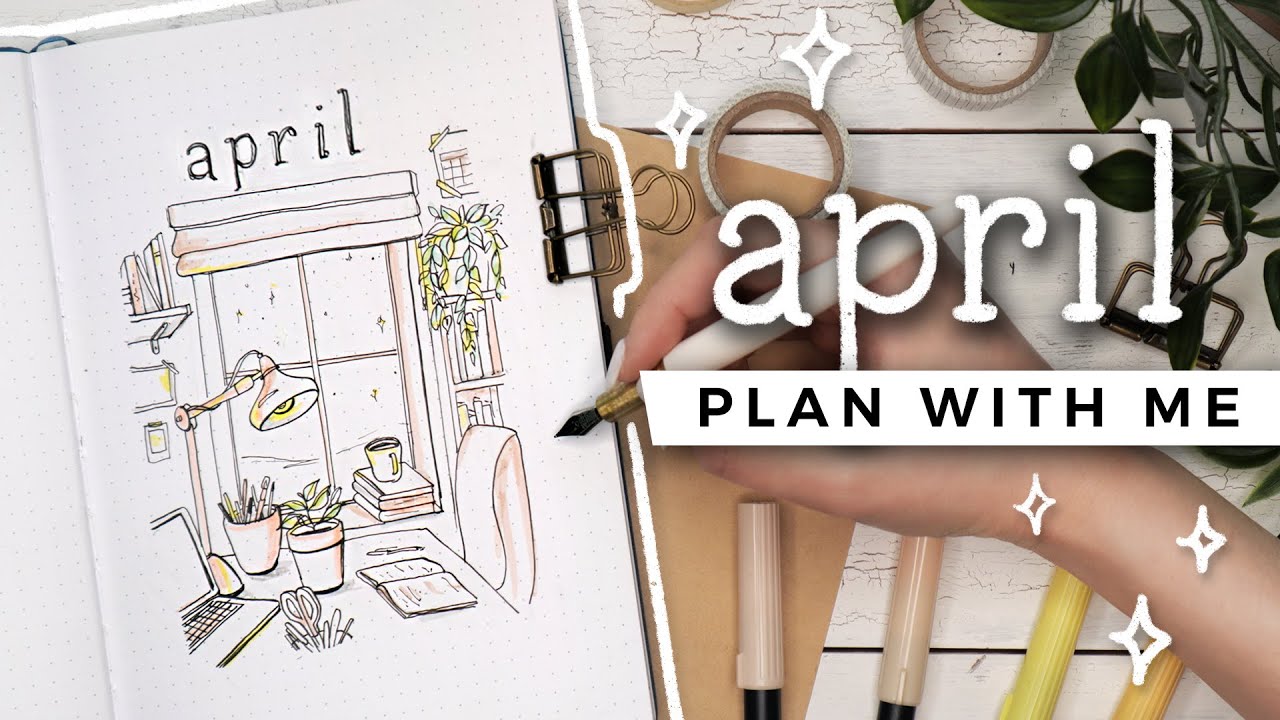 PLAN WITH ME | April 2020 Bullet Journal Setup