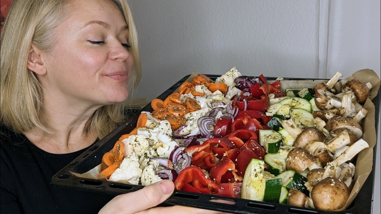 Ofengemüse mit fantastischem Kräuterquark ❤️ sooo lecker und einfach! Leckeres Rezept der immer geht