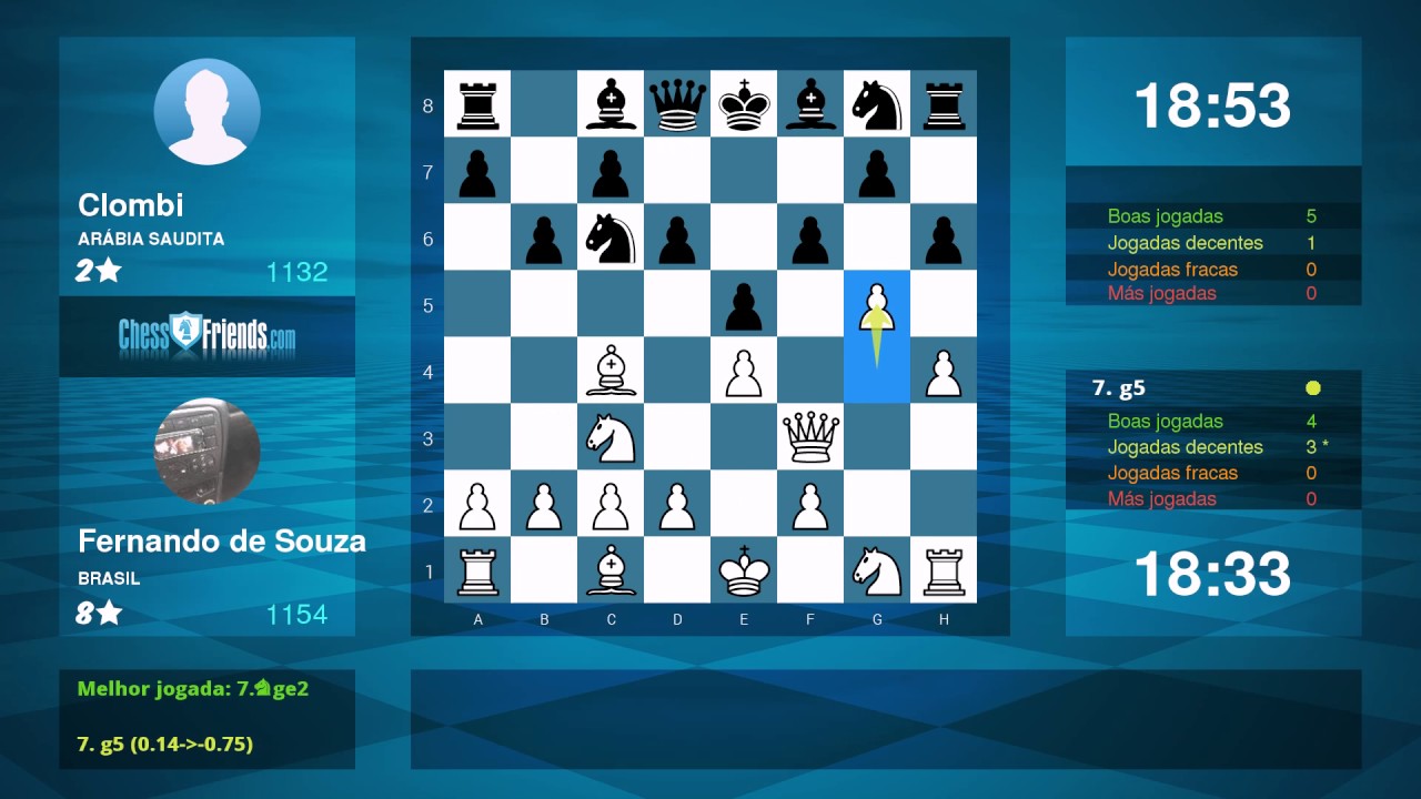 Chess Game Analysis: Fernando de Souza - Clombi : 1-0 (By ChessFriends.com)