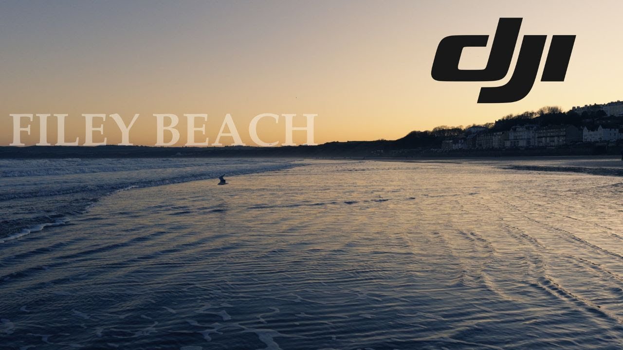 Filey beach, East Yorkshire. 4k