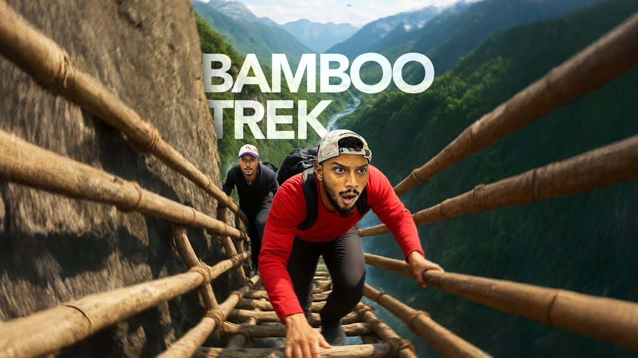 We survived The Most Scariest Bamboo Trek of Meghalaya 😨