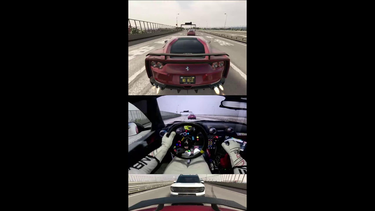 Assetto Corsa Cut up Through Traffic - GoPro POV