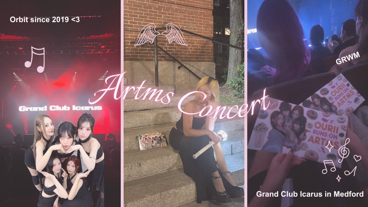 ARTMS CONCERT VLOG🪽་༘࿐: grand club icarus in medford, grwm, *orbit since 2019!!*
