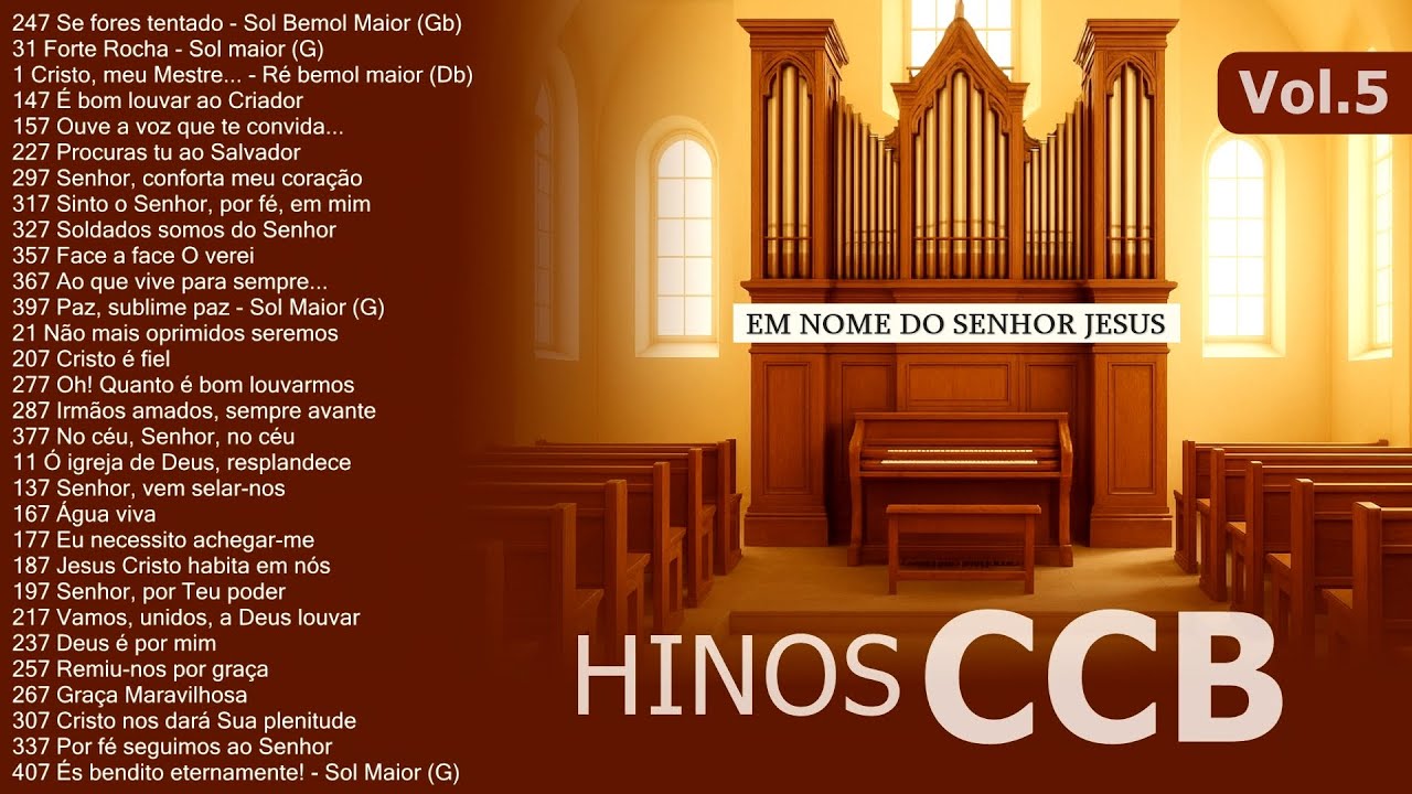 Álbum: Hinos CCB no Órgão Litúrgico Vol.5 – Para Comunhão, Paz e Oração