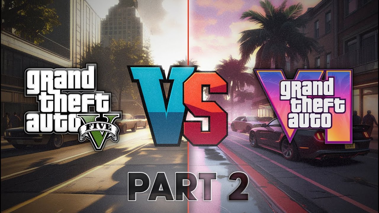 Сравнение графики GTA 5 и GTA 6. Часть 2 — Значительные визуальные улучшения!