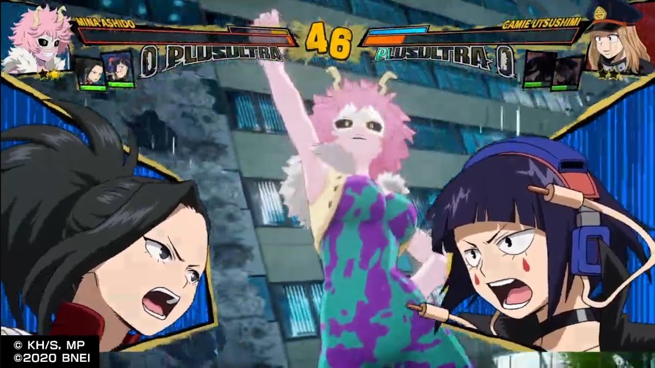 My Hero One's Justice 2 PS4: Mina Ashido VS Camie Utsushimi Gameplay