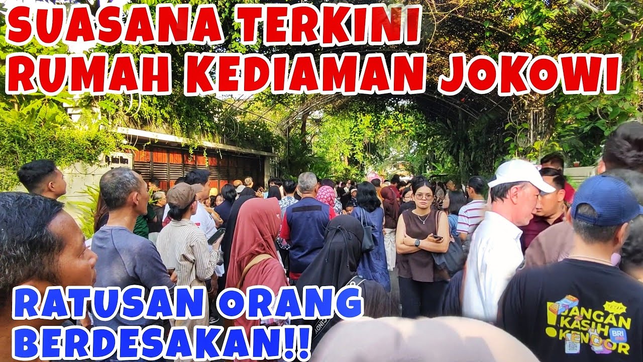 DIDATANGI RATUSAN ORANG‼️Suasana Rumah Kediaman Pak Jokowi Di Solo