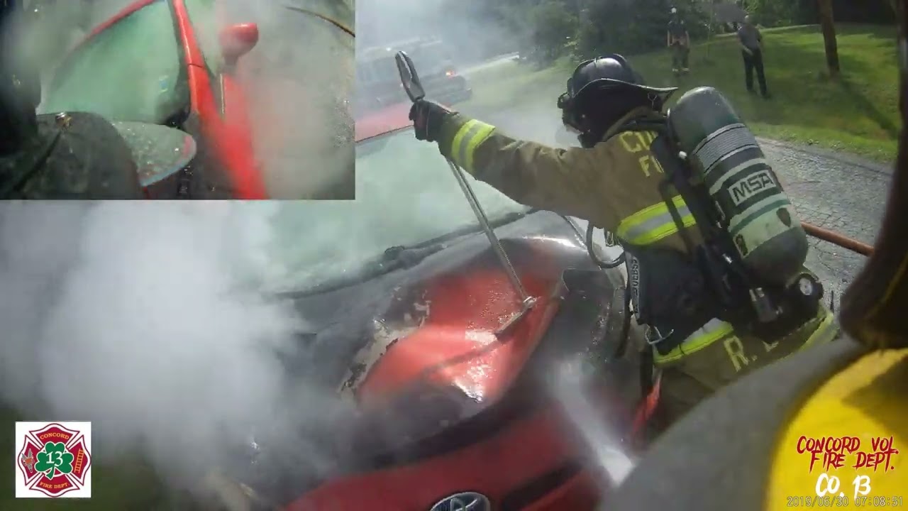 Hybrid Car Fire 06/23/2023