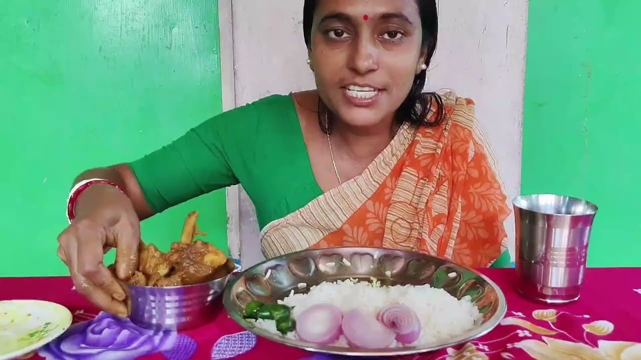  Spicy CHICKEN KOSHA & Rice Mukbang! 🤤চিকেন কষা দিয়ে ভাত খাওয়া! | Kakuli Eats| ASMR Eating