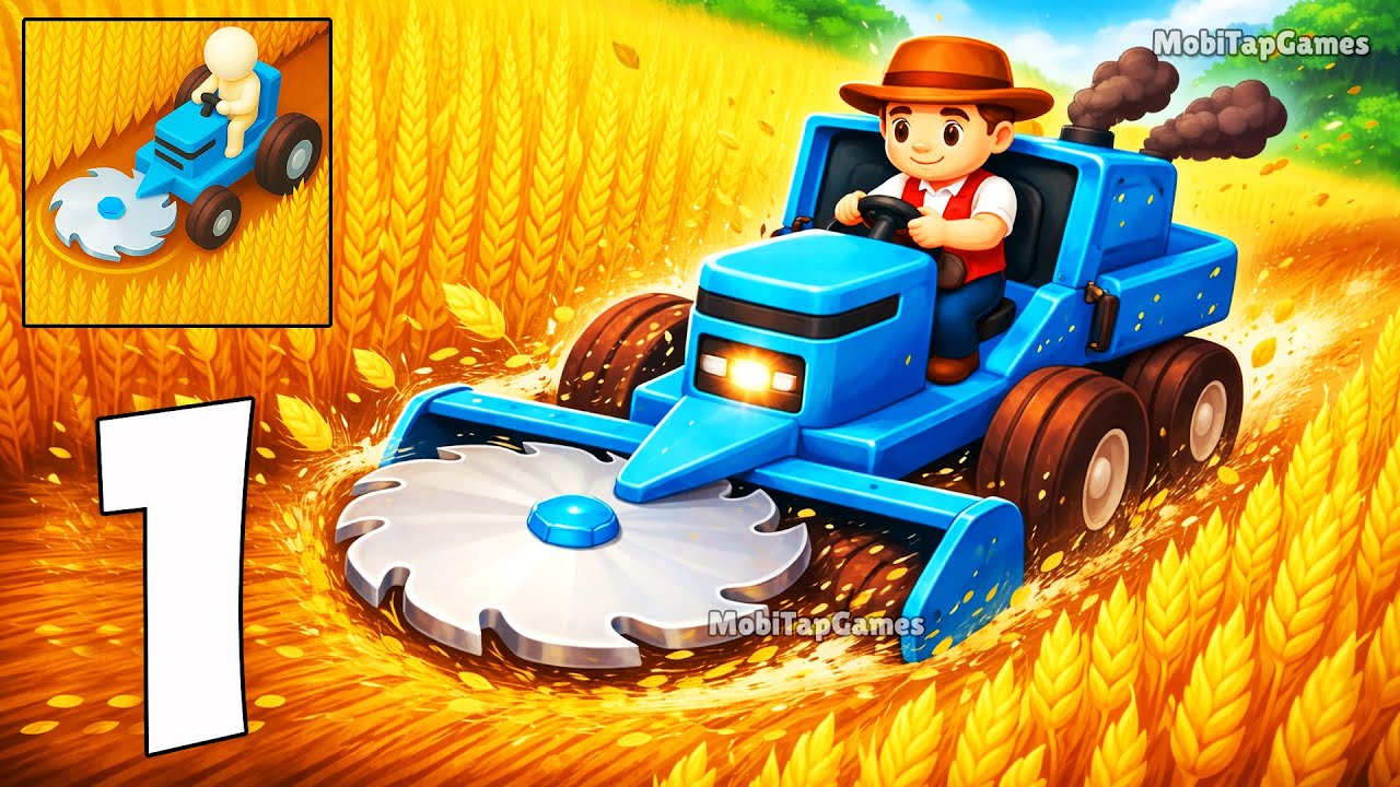 Farm Crusher Idle Game – Satisfying Field Crushing Gameplay (iOS, Android)
