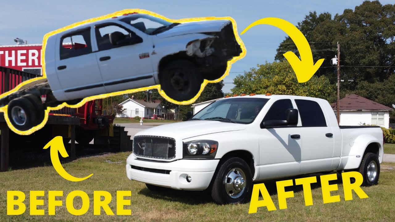 BUILDING A TURBO DIESEL MEGA CAB, Salvage, Rusty to Running  Complete Restore Not a Car but a Truck