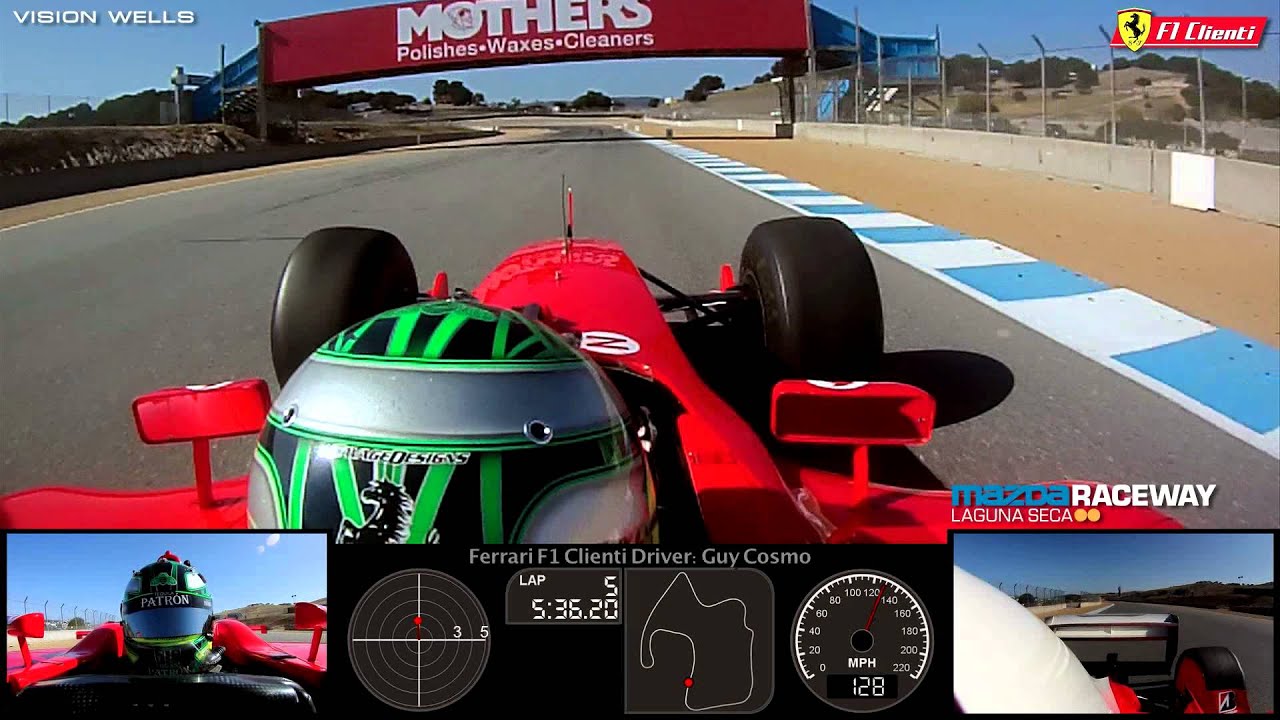 Guy Cosmo: 2003 Ferrari Formula 1 / F1 Cliente Guest Drive at Mazda Raceway Laguna Seca