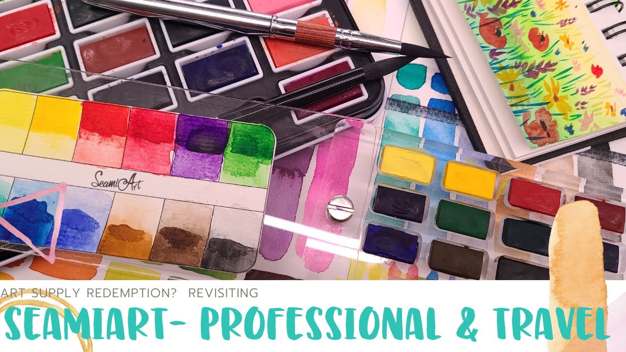 2 is Better than 1?  Does SeamiArt Watercolor Still Suck? Travel & Professional Watercolor Palettes