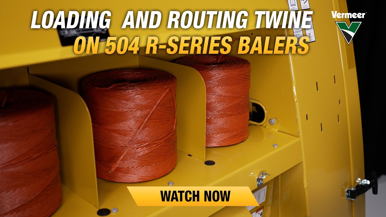 How to load and route twine on Vermeer 504 R-series balers | Vermeer