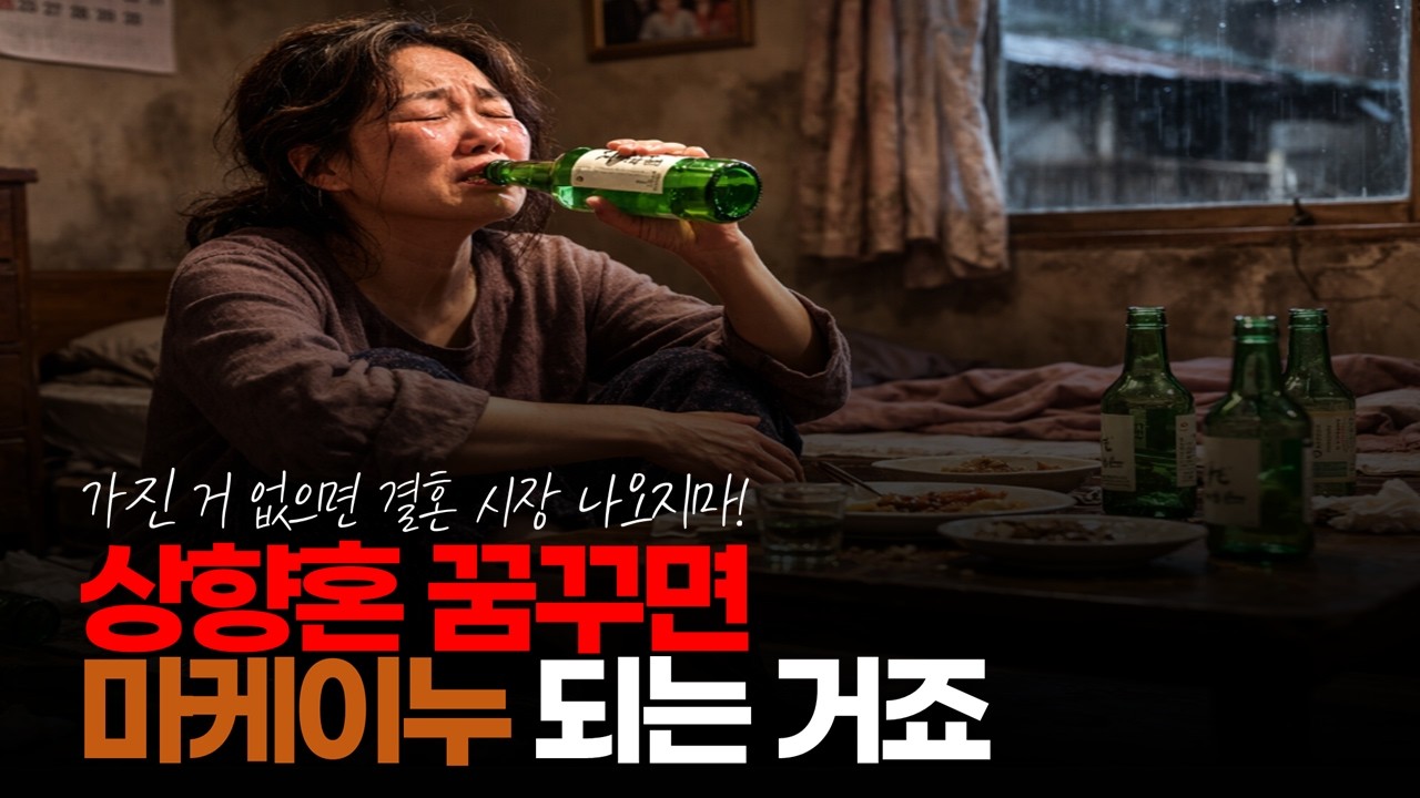 (※시청자댓글) 시대가 변했지. 이젠 공정하게 취업하는 만큼 상향혼 꿈꾸면 마케이누 되는 거죠. #결혼시장 #상향혼 #마케이누세대