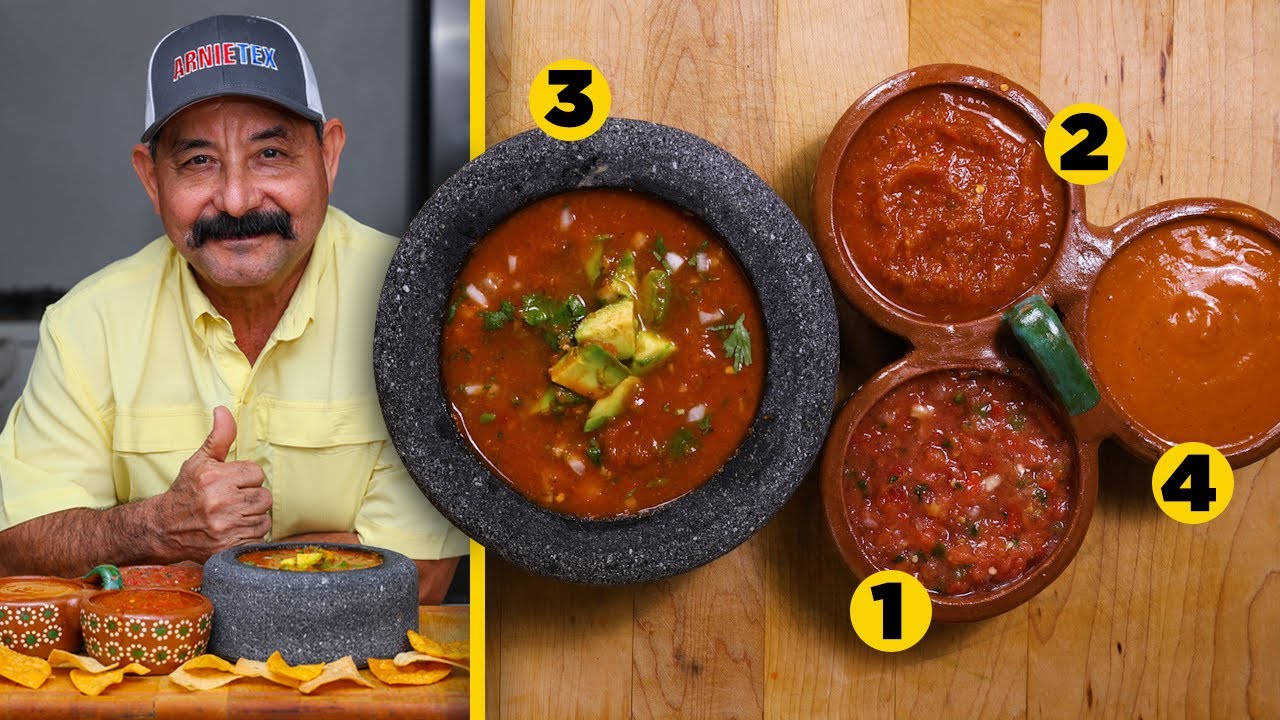 The Salsa Roja Secrets Mexican Restaurants Use: How to Make 4 Salsas w/ the Same Ingredients!